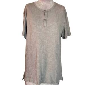 Banana Republic Tan Henley Cotton Tee Shirt Size Medium